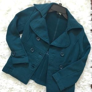 Turquoise Pea Coat